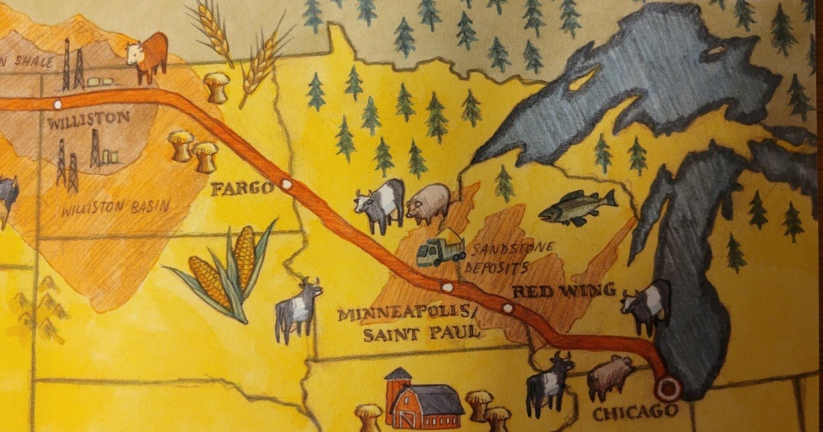 Colored map from Special Collections acquisition