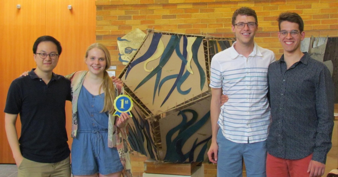 First place winners of the Kinetic Sculture Competition