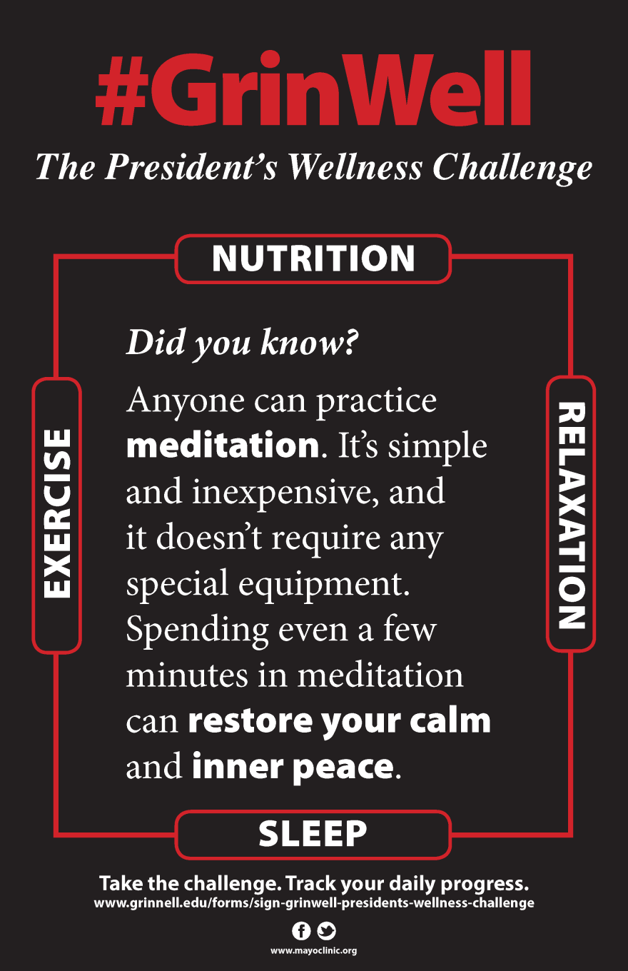 Poster: Meditate for calm