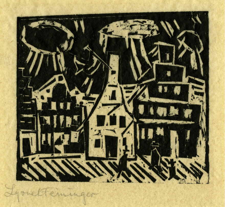  Lyonel Feininger (1871-1956), Kleinstadt (Town), 