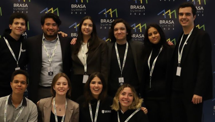 Students with BRASA Summit background