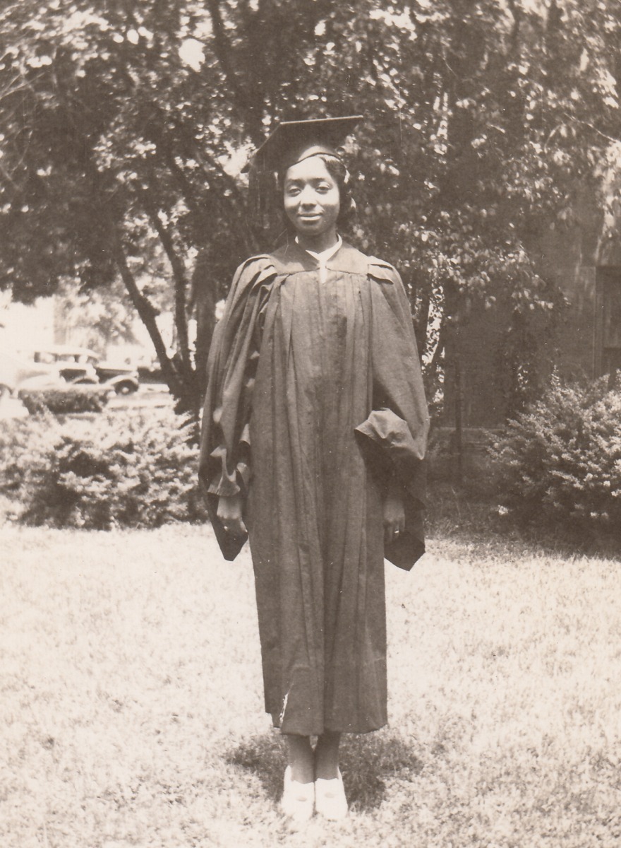 Edith upon her graduation from Grinnell College in June 1937