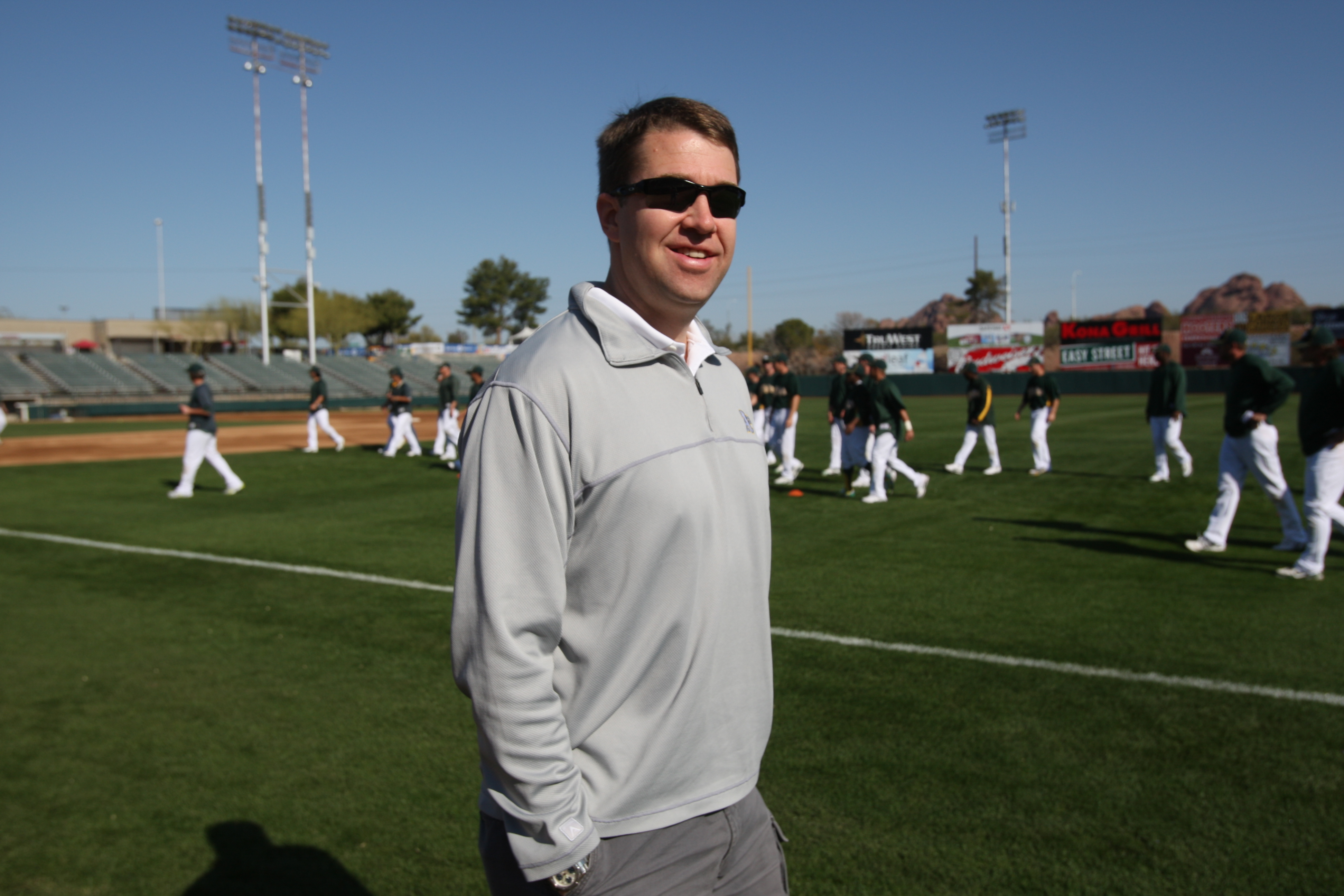 Steve Johnston ’92 at Spring Training