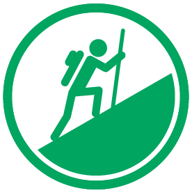 hiking icon