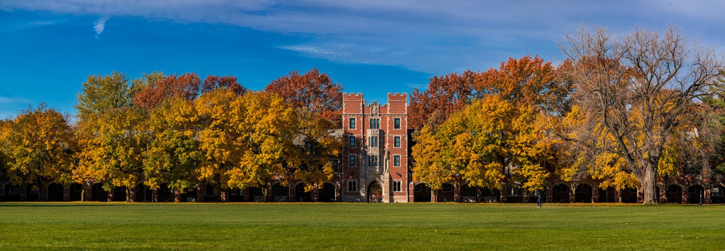 North campus with fall color