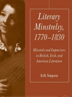 Cover of Literary Minstrelsy: 1770-1830 by Erik Simpson