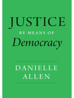 Book Cover of Justice by Means of Democracy by Danielle Allen