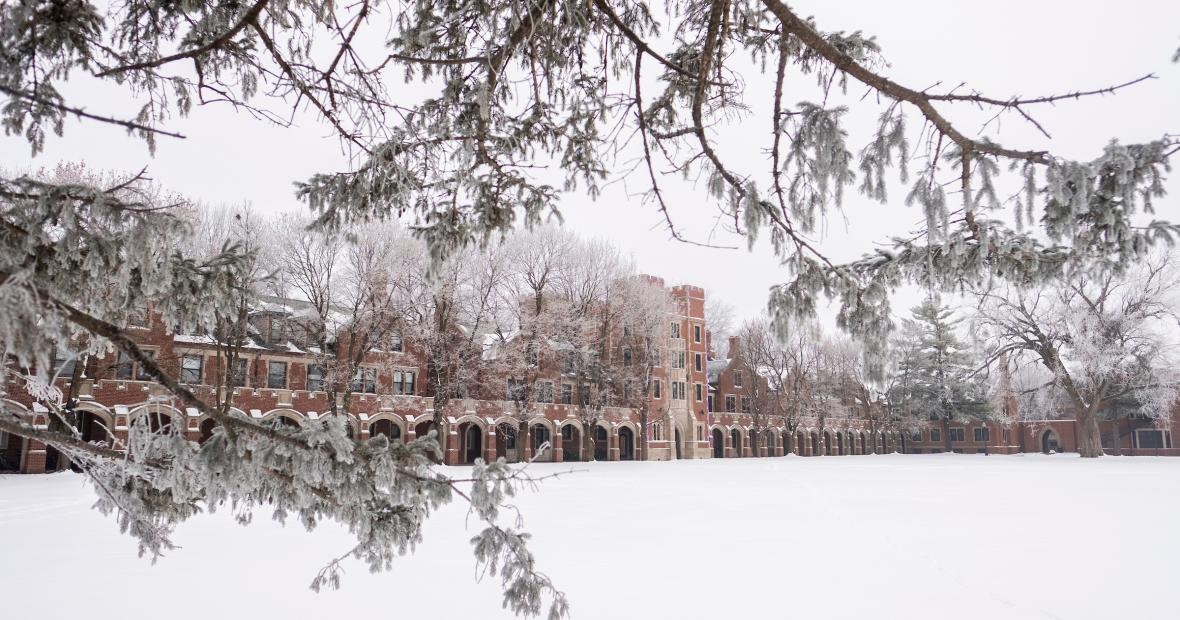 North campus in the snow