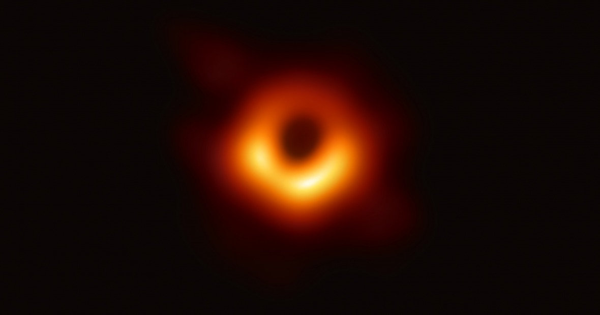 Image of black hole captured by the Event Horizon Telescope Collaboration 