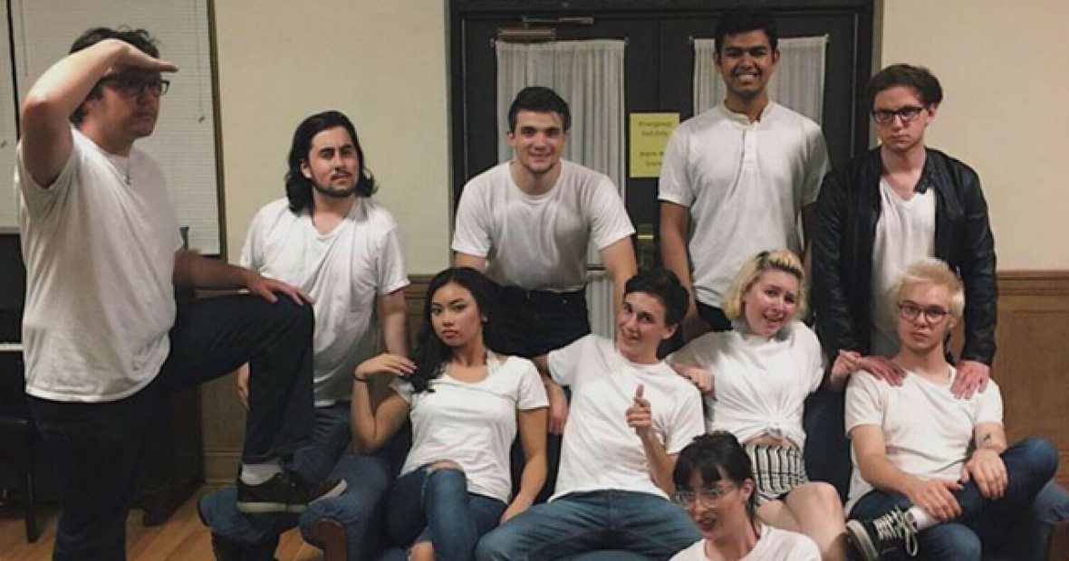 Members of Grinnell Improv