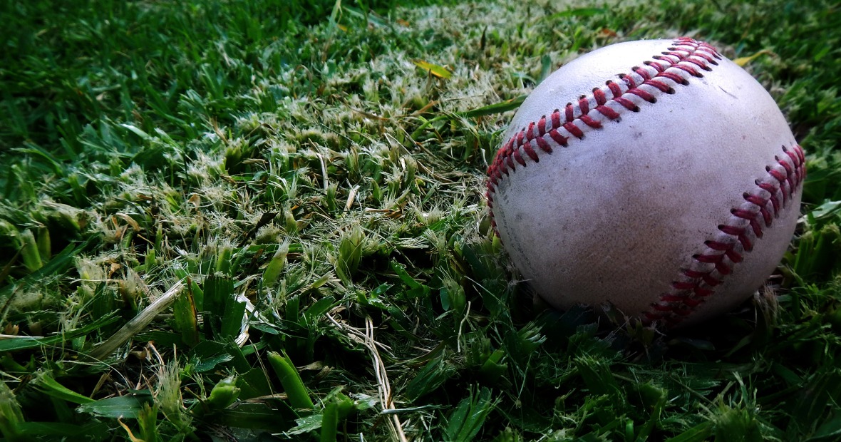 Closeup of a baseball