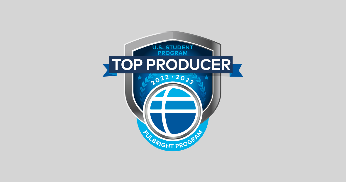 Fulbright U.S. Student Program Top Producer badge