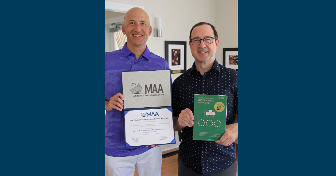 Marc Chamberland and Jeff Blanchard have been named the 2025 recipients of the Carl B. Allendoerfer Award 