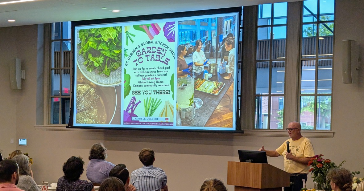 Todd Armstrong presents at Community Friday, Sept. 12, 2025