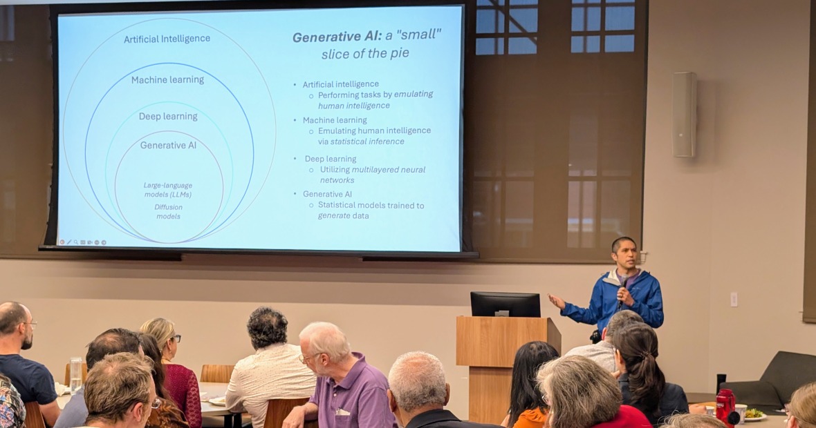 PM Osera presenting on generative AI