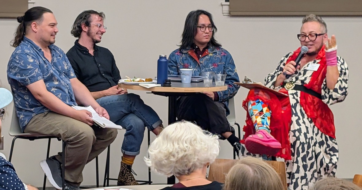 Panel at queer/trans pedagogy event for Community Friday