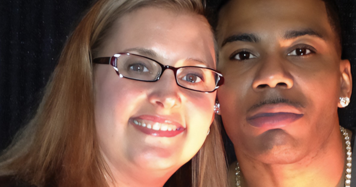 Cameo Carlson with Nelly