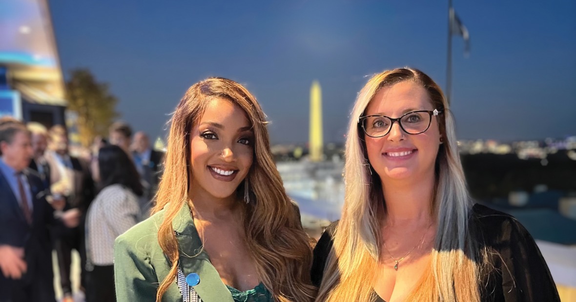 Mickey Guyton and Carlson in Washington, D.C.