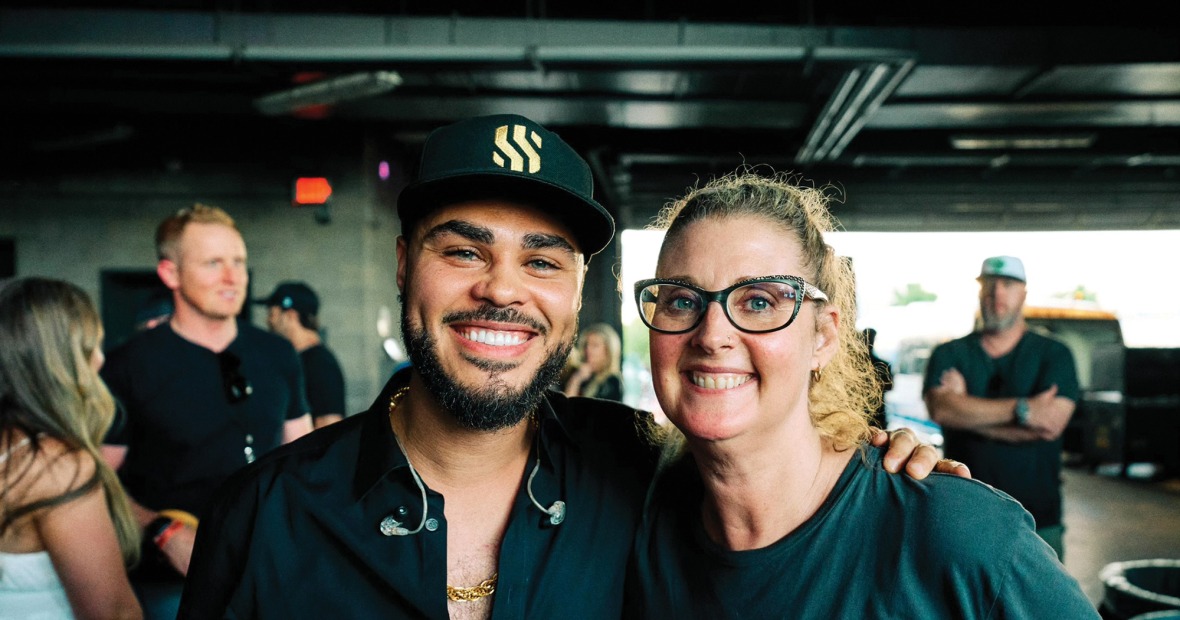 Shy Carter with Carlson