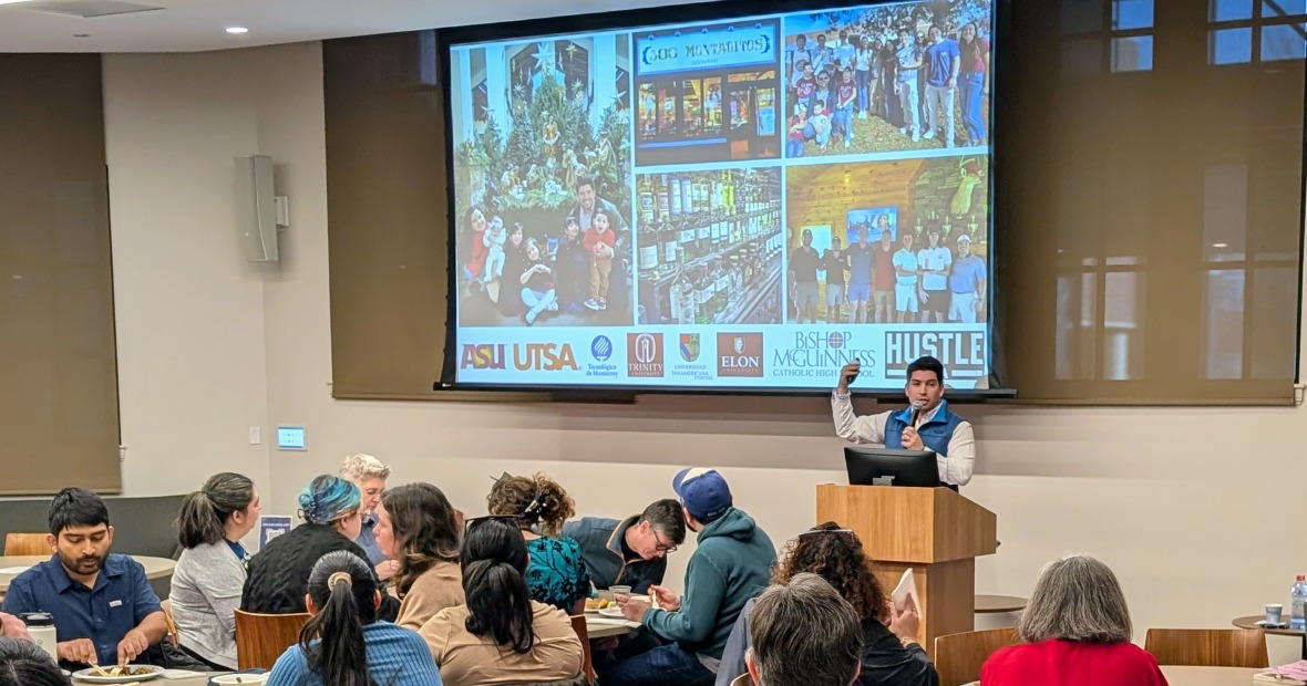 Jose Cerecedo Lopez presenting at Community Friday