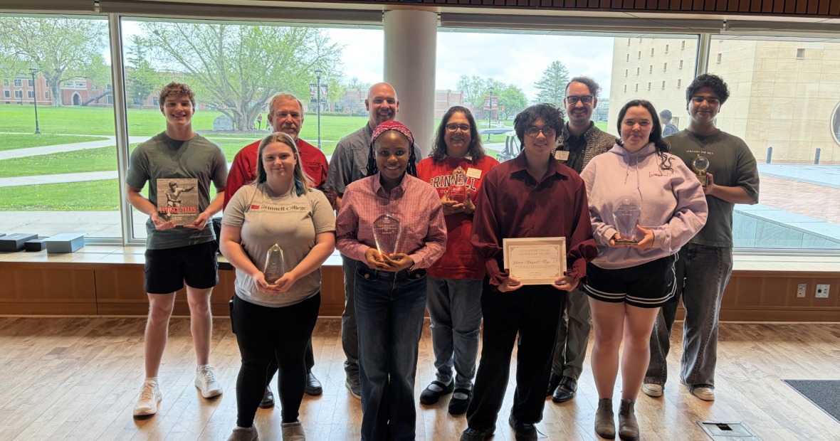 DSA staff with the 2026 award winners who are holding their awards