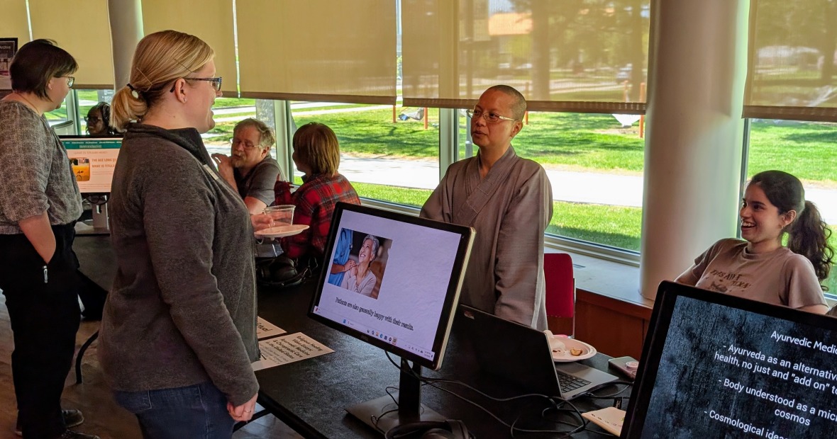 Professor Dixuan Chen at Teaching with Technology Fair