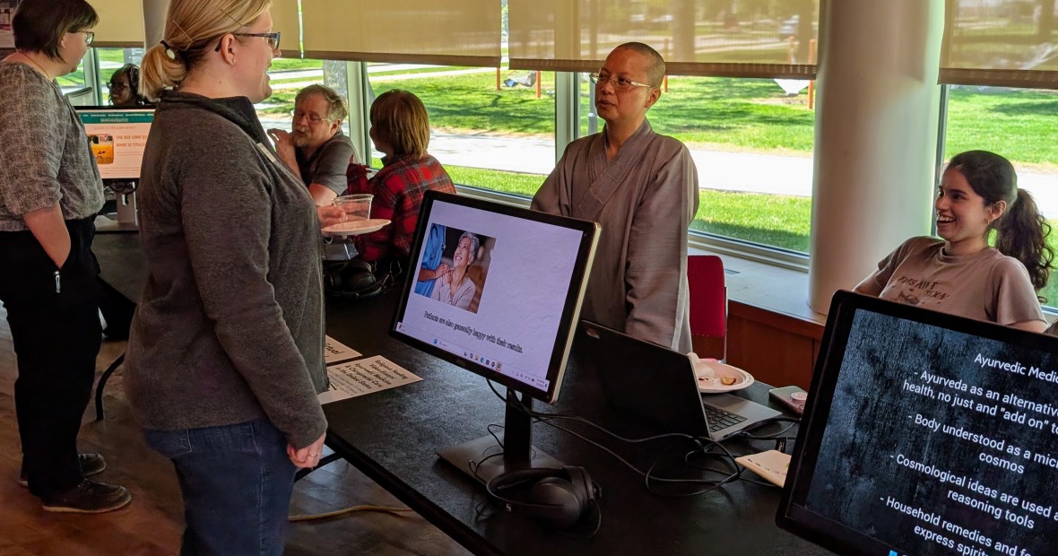 Professor Dixuan Chen at Teaching with Technology Fair