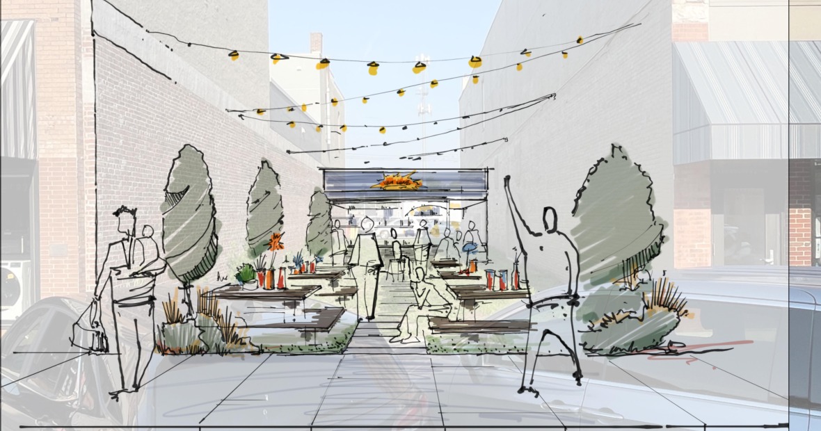 rendering of parklet 