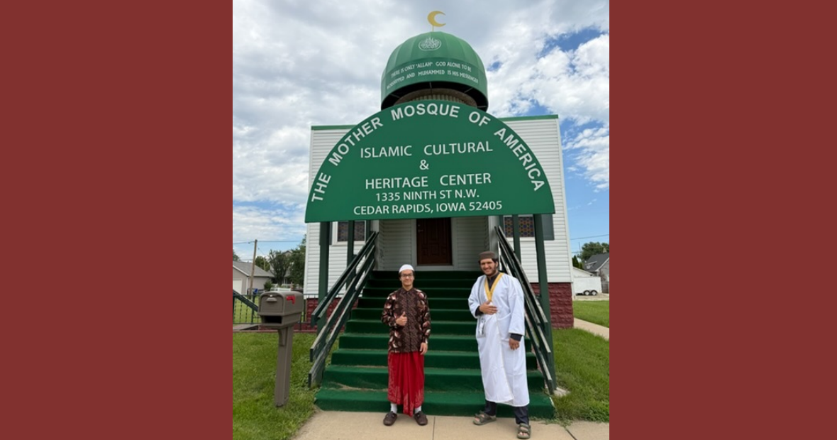 Next to Shah Sayfullobekov '28 @ The Mother Mosque of America 