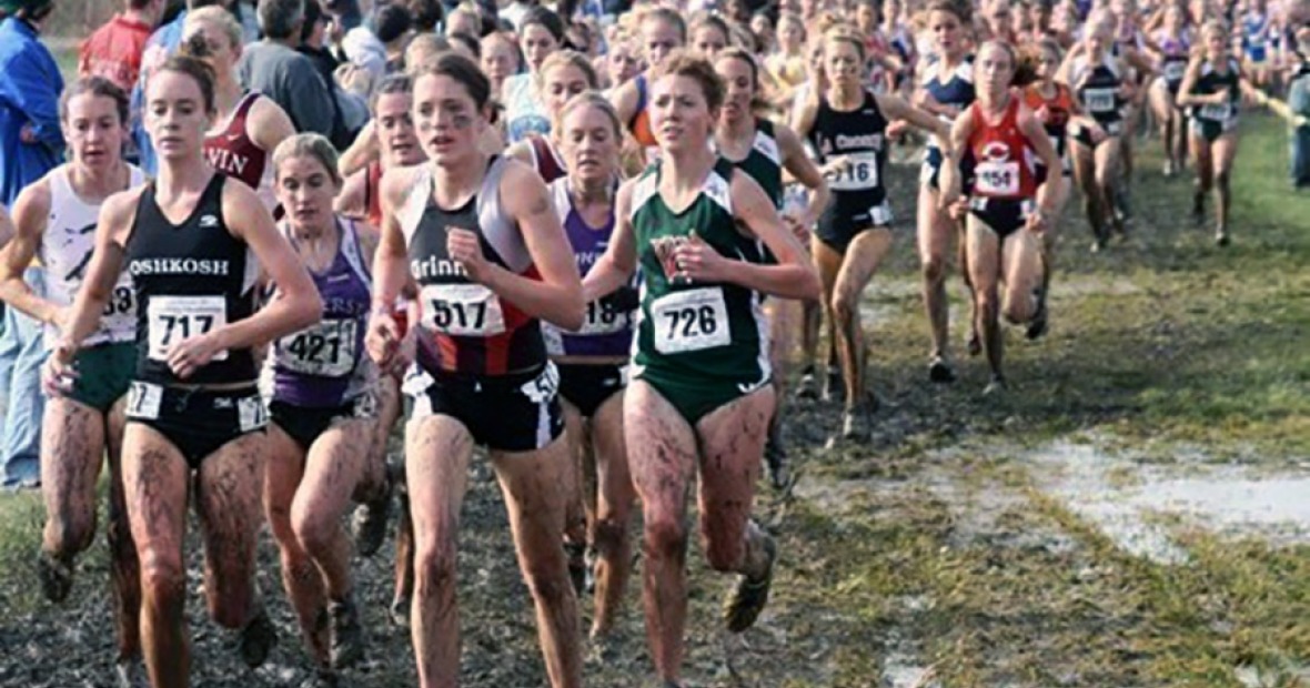 A group of cross country runners during the 2006 Nationals race.