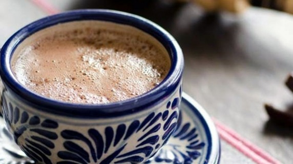 A cup of hot chocolate