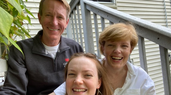 The Gifford Family smiles for the camera.
