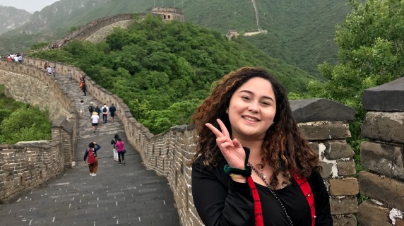 Ochoa on the Great Wall of China
