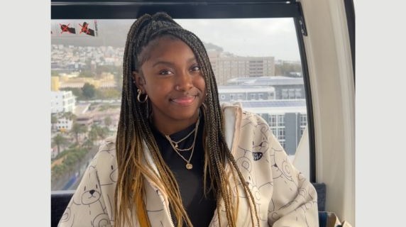 Kierra Powell smiles for a photo