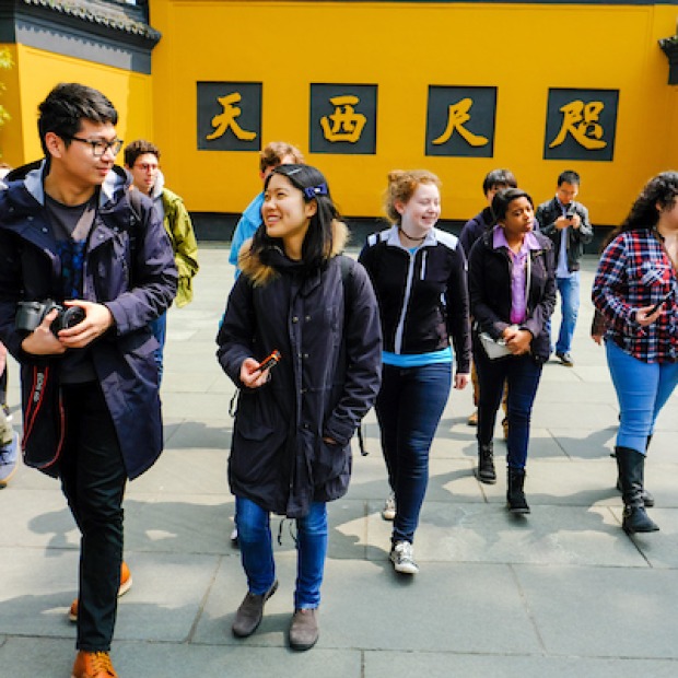 Students visit China