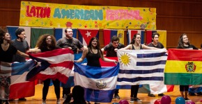 Students at Latin America festival
