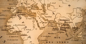 old map focused on africa, the middle east, and sounthern asia