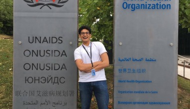 Kirtimay Pendse ’19 at UNAIDS