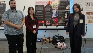 shabab m. kabir ‘26, Zoe Kirn ‘26, and Xinmeng Mi ‘28