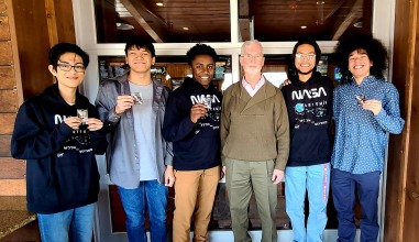 Members of North High / By Degrees students that were "Team Frostbyte", which won the national 2024 NASA App Development Challenge. 