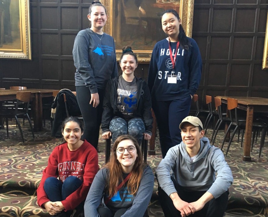 Some of the Grinnellians who attended. Top row: Carina Wilson ‘19, Jade Bezjak ‘20, Yesheng Chen ‘21, Cinthia Romo ‘21, Kayla Estes ‘18, Gilberto Perez ‘21