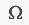 Insert special character icon looks like an omega symbol