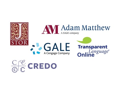 Databases JSTOR Adam Matthew Gale Transparent Language Online and CREDO