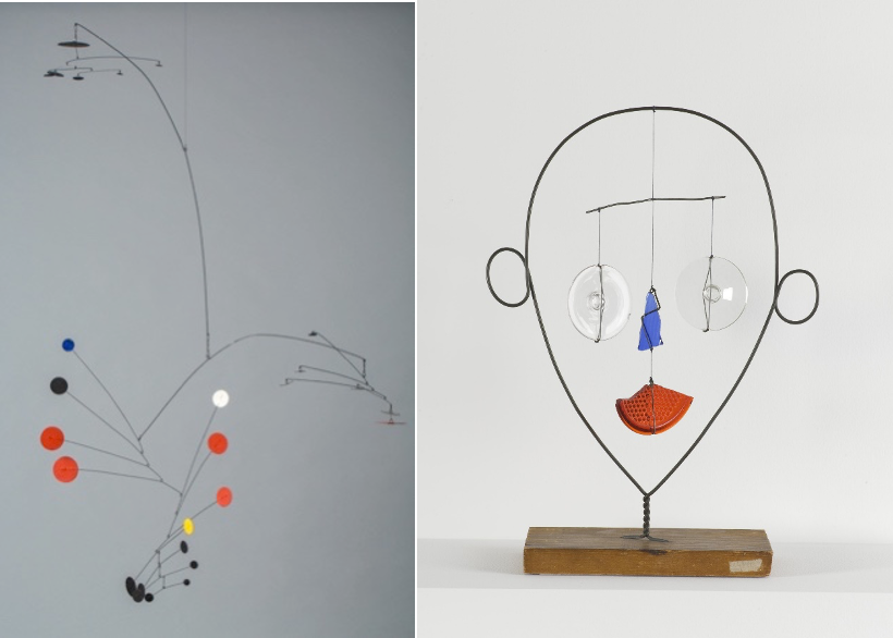 Two mobiles by Alexander Calder