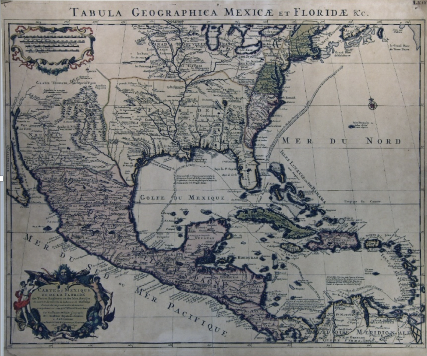 I. Stenmers, Tabula Geographica Mexicae et Floridae