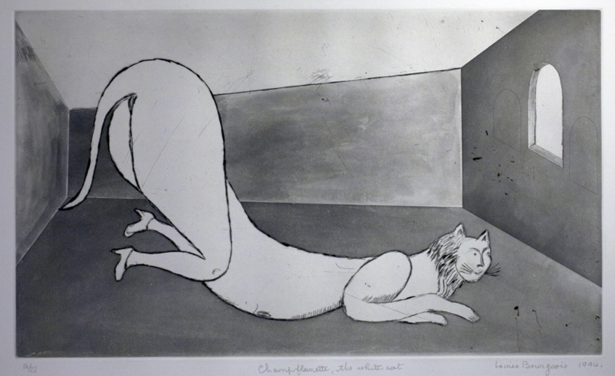 Louise Bourgeois (aka Louise Joséphine Bourgeois), Champfleurette, the White Cat
