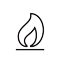 icon of open flame