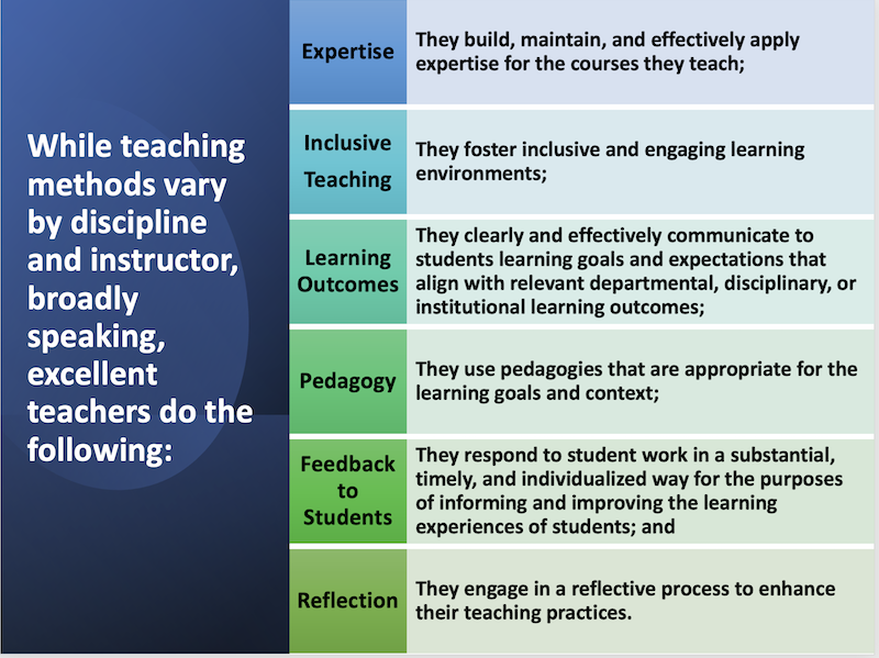 new definition of teaching excellence