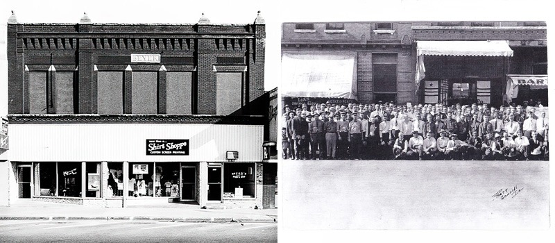 Beyer building in 1987 and 1929
