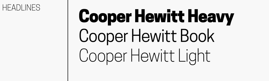 Font Sample: Cooper Hewitt Family